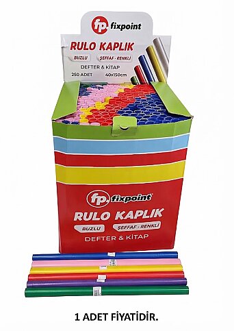 FİXPOİNT P-8144 DEFTER KABI 40x150m KARIŞIK RENK - 1