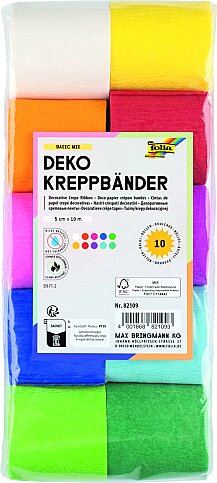 FOLİA KRAPON KAĞIDI 5cmx10m 10 RENK (82109) - 1