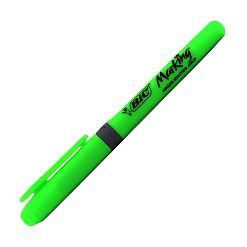 Bic Grip Fosforlu Kalem Yeşil (811932) - 2