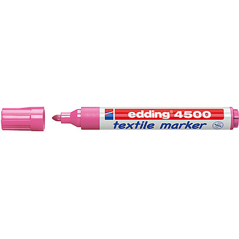 EDDİNG 4500-69 T-SHİRT BOYAMA KALEMİ FOSFORLU PEMBE - 1