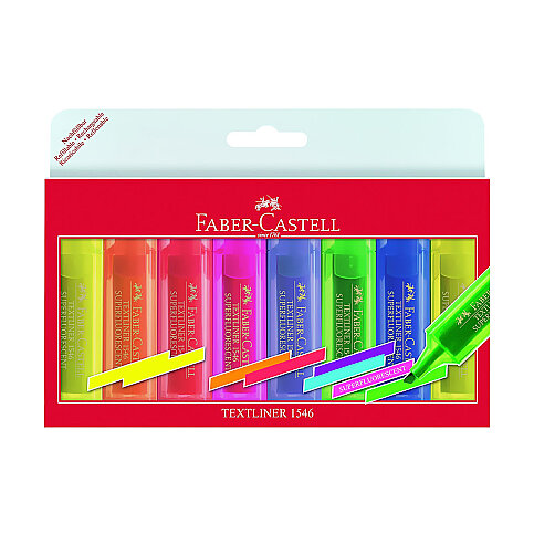 FABER-CASTELL FOSFORLU KALEM SETİ 6+2 RENK (5038154662) - 2