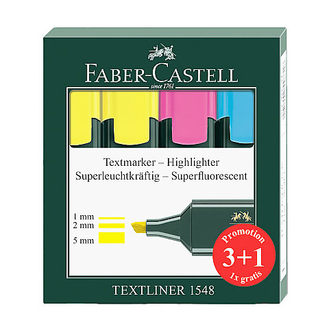 FABER-CASTELL FOSFORLU KALEM SETİ 4 RENK (5038154804) - 2