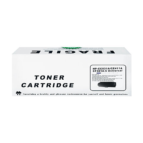 FRAGİLE HP CC531A 305A MAVİ MUADİL TONER 2800 SAYFA (M476DN M351A M475) - 1