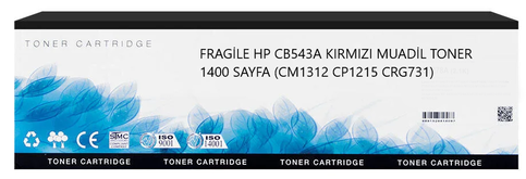 Fragile Hp Cb543A Kırmızı Muadil Toner 1400 Sayfa (Cm1312 Cp1215 Crg731) - 1