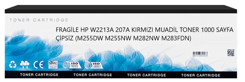 FRAGİLE HP W2213A 207A KIRMIZI MUADİL TONER 1000 SAYFA ÇİPSİZ (M255DW M255NW M282NW M283FDN)