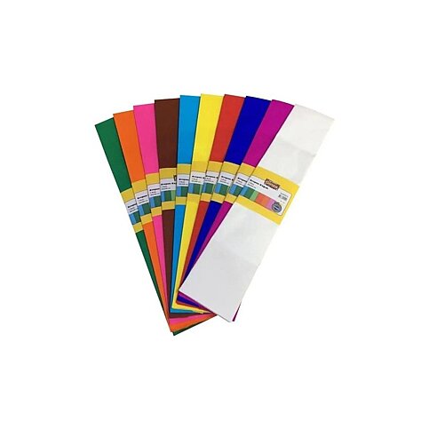 Ginza Gn-228 Krapon Kağıdı 50x200 10 Renk Poşet (228.10) - 1