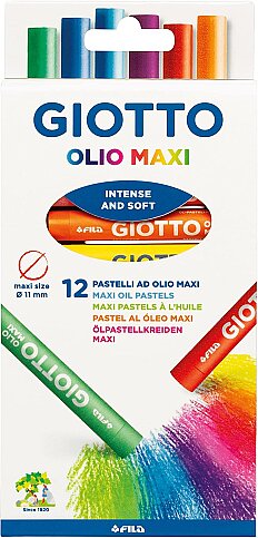 GİOTTO OLİO YAĞLI PASTEL BOYA 12 RENK (293000) - 1