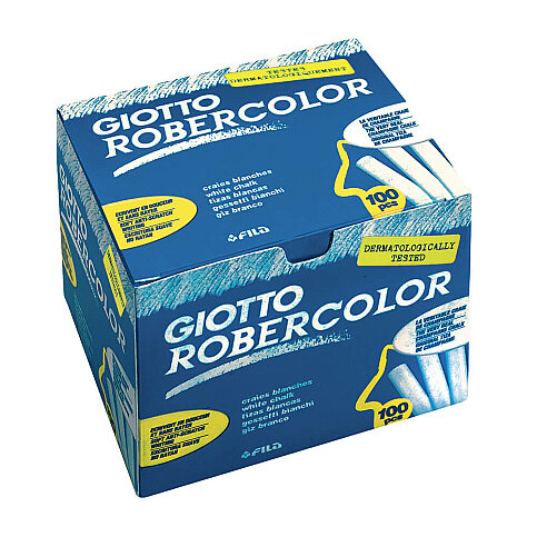 GİOTTO ROBERCOLOR TEBEŞİR BEYAZ 100LÜ (538800) - 1
