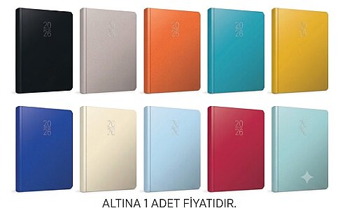 GIPTA 107-ECK GÜNLÜK AJANDA 17x24 CİLT BEZİ (0107ECK-2022) - 1