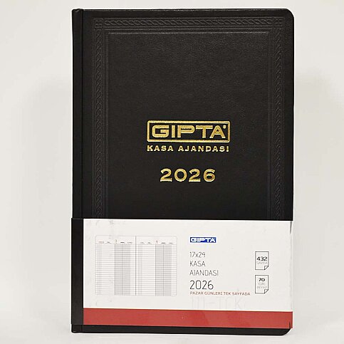 GIPTA 111-TCK GÜNLÜK KASA AJANDASI 17x24 SERT KAPAK (0111TCK-2021) - 1