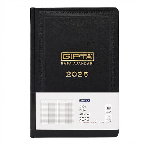 GIPTA 111-TCK GÜNLÜK KASA AJANDASI 17x24 SERT KAPAK (0111TCK-2021) - 1