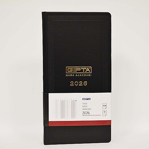 GIPTA 118-TCK GÜNLÜK KASA AJANDASI 17x33 SERT KAPAK (0118TCK-2021) - 1