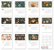 GIPTA 1217-BRS MY BİRD BRİSTOL ÜÇGEN MASA TAKVİMİ 12x17 - GIPTA (1)