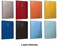 GIPTA 139-ERK EKO CİLT BEZLİ GÜNLÜK AJANDA 13x21 (0139ERK-2021) - GIPTA