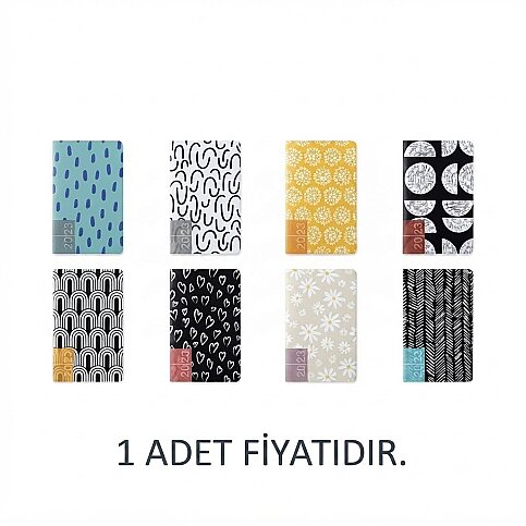 GIPTA 139-MFK MAXMİNİ GÜNLÜK AJANDA 13x21 FLEXİ KAPAK (0139MFK-2021) - 1