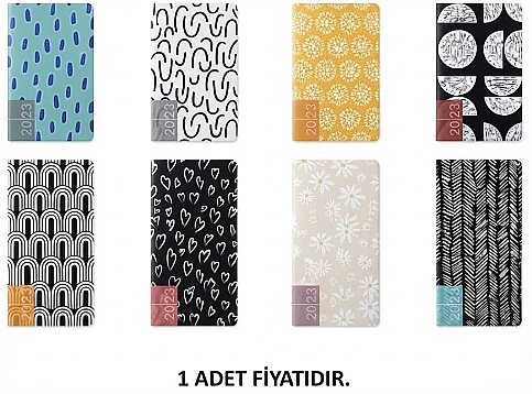GIPTA 139-MFK MAXMİNİ GÜNLÜK AJANDA 13x21 FLEXİ KAPAK (0139MFK-2021) - 1