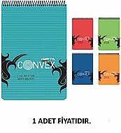 GIPTA 1393 CONVEX SPİRALLİ BLOKNOT A4 ÇİZGİLİ 100 YAPRAK (1393000-2181) - GIPTA