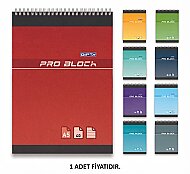 GIPTA 1401 PRO-BLOCK SPİRALLİ BLOKNOT A5 KARELİ 40 YAPRAK (1401000-2181) - GIPTA