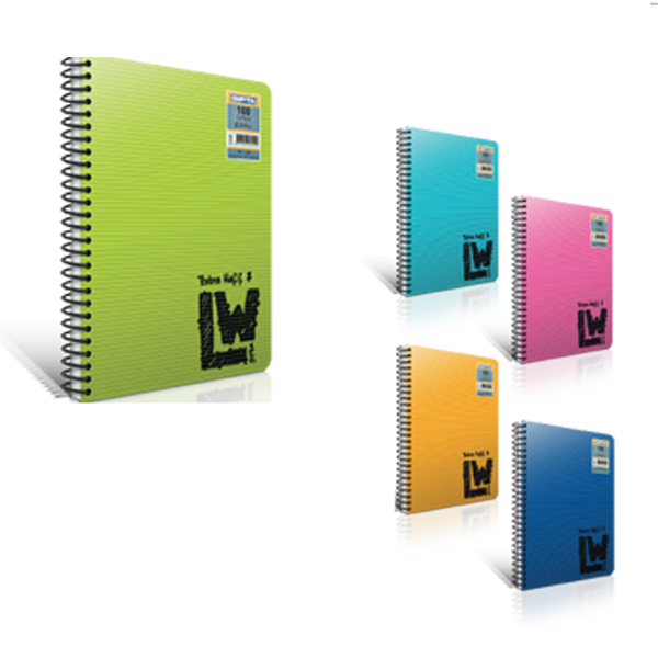 GIPTA 1950 LW EXTRA HAFİF SPİRALLİ DEFTER A4 ÇİZGİLİ 80 YAPRAK