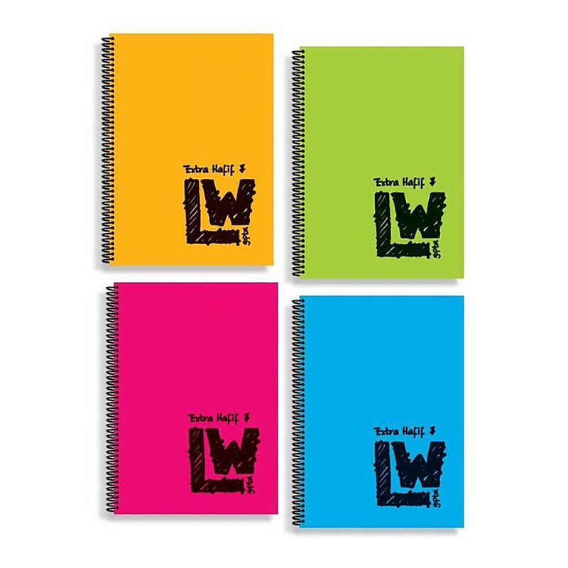 GIPTA 1950 LW EXTRA HAFİF SPİRALLİ DEFTER A4 ÇİZGİLİ 80 YAPRAK (1950000-2011)