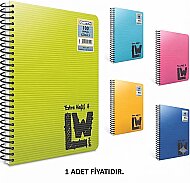 GIPTA 1950 LW EXTRA HAFİF SPİRALLİ DEFTER A4 ÇİZGİLİ 80 YAPRAK (1950000-2011) - GIPTA