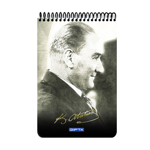 Gıpta Atatürk Spiralli Bloknot A4 Kareli 100 Yaprak (2610) - 1