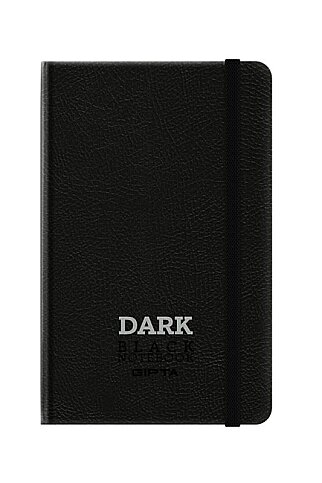 GIPTA 2812 DARK DERİ KAPAK SİYAH DEFTER 9x14 DÜZ 64 YAPRAK (2812000-2011) - 1