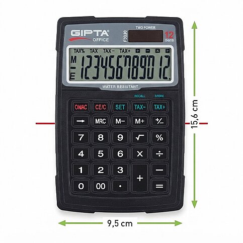 GIPTA F3030 MASA ÜSTÜ HESAP MAKİNESİ 12 HANE (F303000-5001) - 1