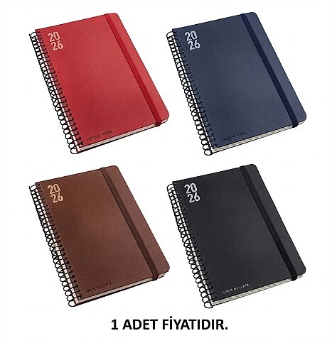 GIPTA 409-FDK FOLD SPİRALLİ GÜNLÜK AJANDA 17x24 (0409FDK-2021) - 1