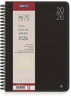 GIPTA 409-SNK SUNDAY SPİRALLİ GÜNLÜK AJANDA 17x24 (0409SNK-2021) - GIPTA