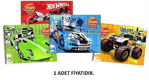 GIPTA 5436 HOT WHEELS RESİM DEFTERİ 17x24 15 YAPRAK (5436000-2011) - 1