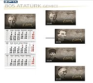 GIPTA A05-BRS BRİSTOL GEMİCİ TAKVİMİ 3 AY ATATÜRK (0A05BRS-2041) - GIPTA