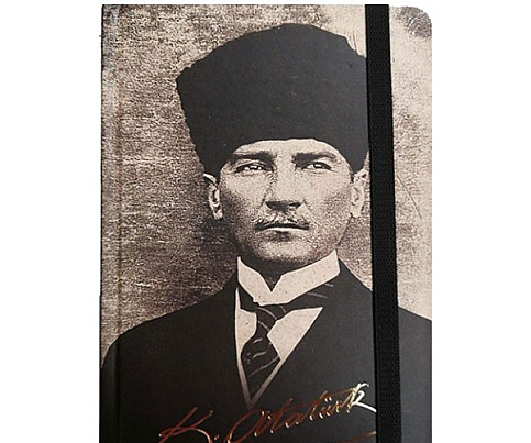 GIPTA 3323 ATATÜRK SPİRALLİ SERT KAPAK DEFTER 13x21 ÇİZGİLİ 120 YAPRAK (3323000-2011) - 1