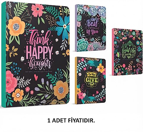GIPTA 5085 BEST NOTES SPİRALLİ SERT KAPAK DEFTER 17x24 DÜZ 120 YAPRAK (5085000-2011) - 1