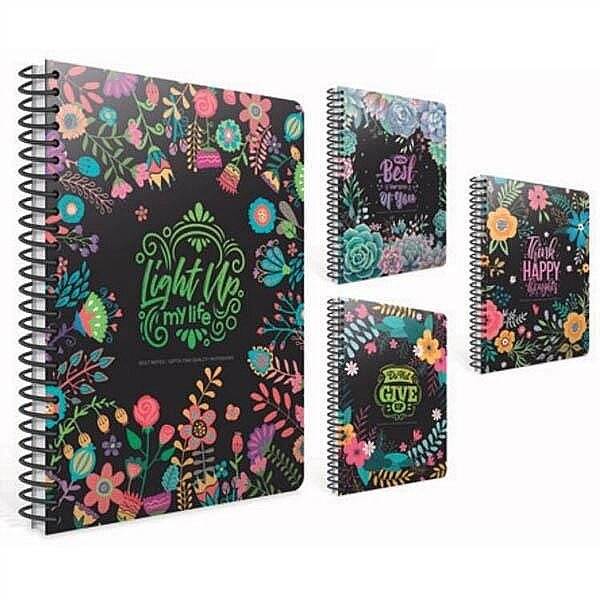 GIPTA 5085 BEST NOTES SPİRALLİ SERT KAPAK DEFTER 17x24 DÜZ 120 YAPRAK (5085000-2011)