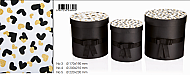 GIPTA BLACK WHİTE GOLD HEDİYELİK KUTU SİLİNDİR 170x190 (BX6900-03) - GIPTA