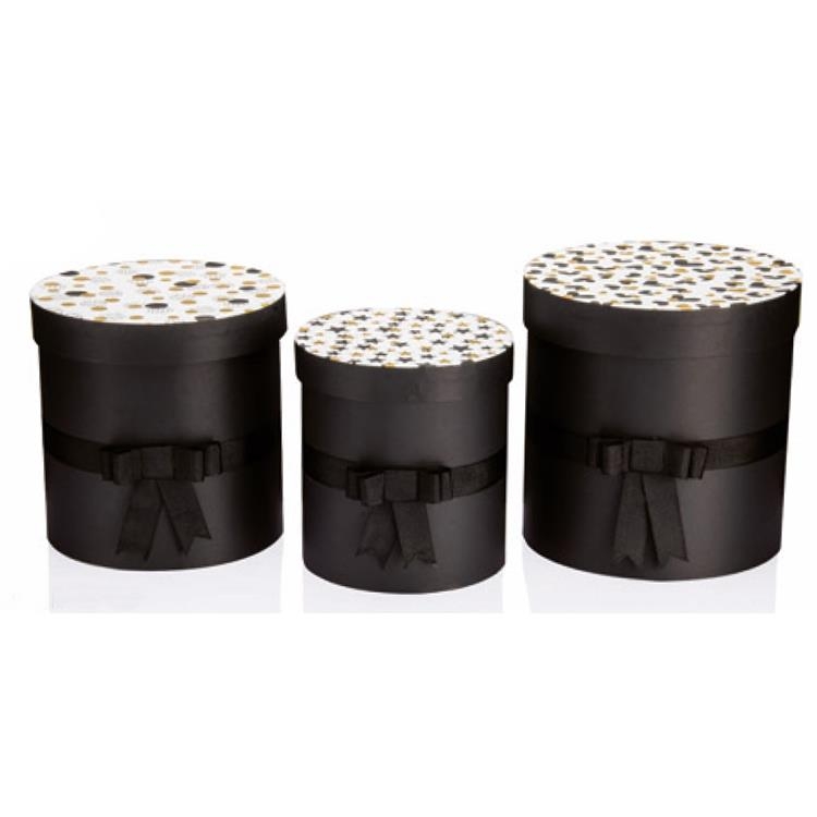 GIPTA BLACK WHİTE GOLD HEDİYELİK KUTU SİLİNDİR 220x230 (BX6900-05)