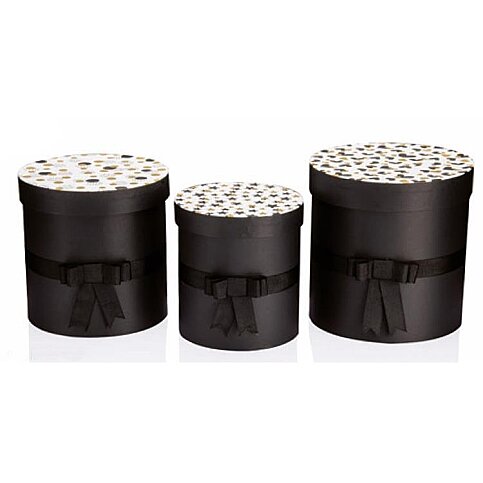 GIPTA BLACK WHİTE GOLD HEDİYELİK KUTU SİLİNDİR 220x230 (BX6900-05) - 1