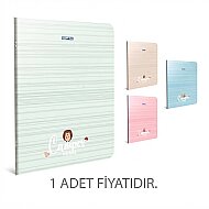GIPTA 4334 CAMPER KARTON KAPAK DEFTER A4 KARELİ 60 YAPRAK (4334000-2011) - GIPTA