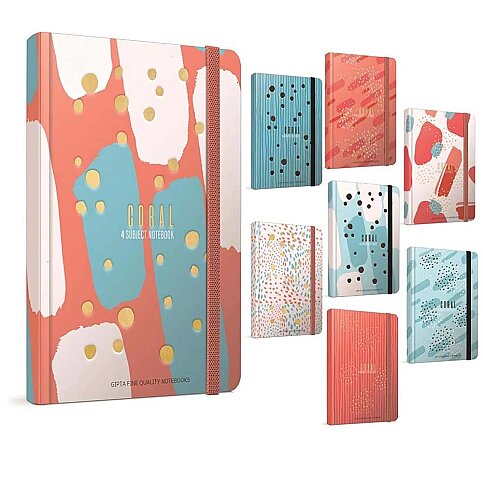 GIPTA 4628 CORAL SERT KAPAK DEFTER 17x24 KARELİ 140 YAPRAK (4628000-2011) - 1