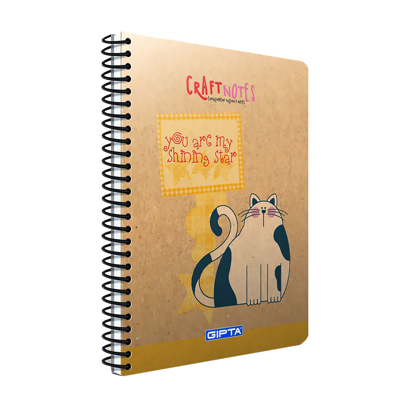 GIPTA CRAFT SPİRALLİ DEFTER A4 KARELİ 100 YAPRAK (1776)