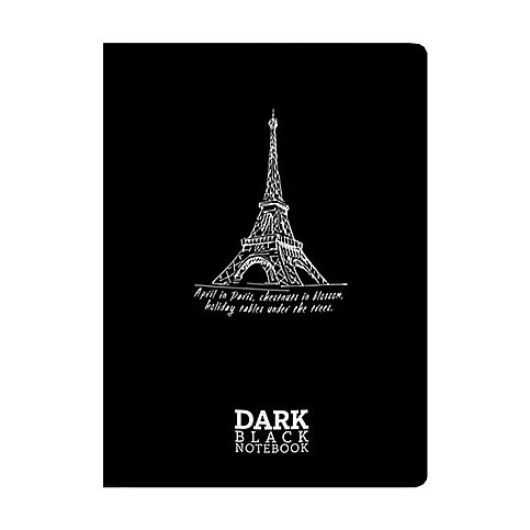 GIPTA 2677 DARK KARTON KAPAK SİYAH DEFTER A5 DÜZ 36 YAPRAK (2677000-2011) - 2
