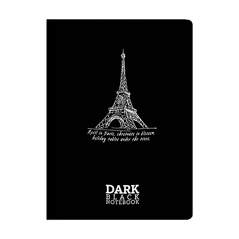 GIPTA 2675 DARK KARTON KAPAK SİYAH DEFTER A6 DÜZ 36 YAPRAK (2675000-2011) - 1