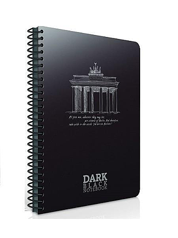 GIPTA 2674 DARK SPİRALLİ SİYAH DEFTER 12x17 DÜZ 50 YAPRAK (2674000-2011) - 1