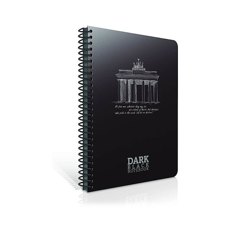 GIPTA 2673 DARK SPİRALLİ SİYAH DEFTER 17x24 DÜZ 50 YAPRAK (2673000-2011)