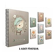 GIPTA 4744 EASY NOTES SPİRALLİ SERT KAPAK DEFTER 17x24 KARELİ 120 YAPRAK (4744000-2011) - GIPTA (1)