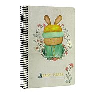 GIPTA 4744 EASY NOTES SPİRALLİ SERT KAPAK DEFTER 17x24 KARELİ 120 YAPRAK (4744000-2011) - GIPTA