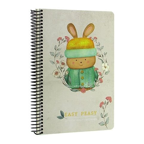 GIPTA 4744 EASY NOTES SPİRALLİ SERT KAPAK DEFTER 17x24 KARELİ 120 YAPRAK (4744000-2011) - 1