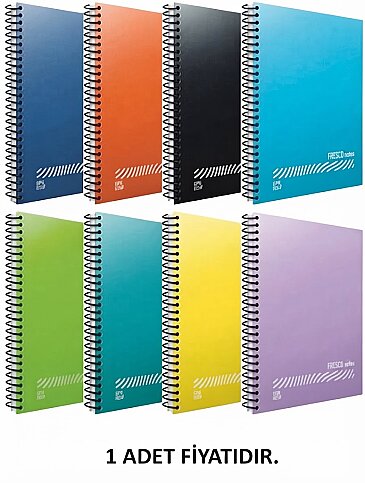 GIPTA 4943 ECO FRESCO SPİRALLİ DEFTER A5 KARELİ 72 YAPRAK (4943000-2011) - 1
