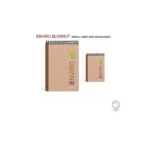 GIPTA 5547 ENVİRO SPİRALLİ BLOKNOT 17x24 DÜZ 100 YAPRAK (5547000-2011) - 1